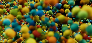 Renkli Soyut Küre Arkaplanı