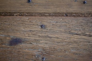 Kırsal Çürük Kahverengi Tahta Çivili Doku