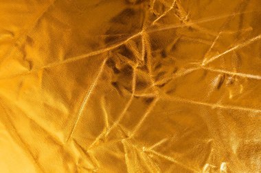 Altın Kumaş Dokusu: Lüks Parlak Kırışık Arkaplan