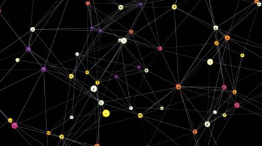 Soyut Ağ Bağlantısı Çizgileri