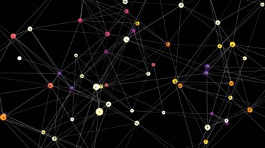 Soyut Ağ Bağlantısı Çizgileri