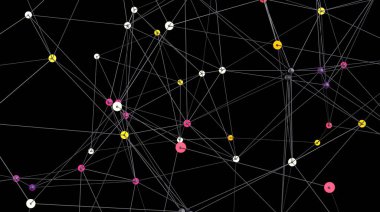 Soyut Ağ Bağlantısı Çizgileri