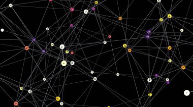 Soyut Ağ Bağlantısı Çizgileri