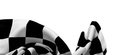 Dramatik Örtülü Damalı Yarış Bayrağı