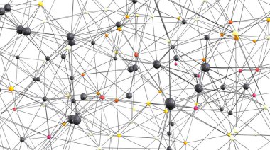 Karmaşık Ağ Bağlantısı Soyut Arkaplan