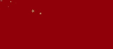 Altın Yıldızlı Kırmızı Noel Arkaplanı Soyut Tasarım Festivali