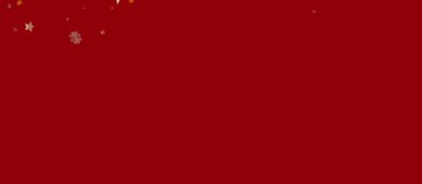 Noel Tatili Kutlamaları İçin Parıltılı ve Yıldızlı Şenlikli Kırmızı Arkaplan