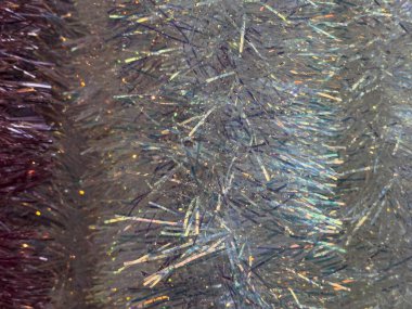 Işıl ışıl Noel Çelengi Arkaplanı Yansıtıcı Yansımalarla