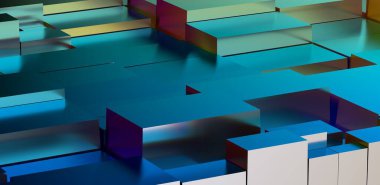 3d geometrik şekiller arka plan