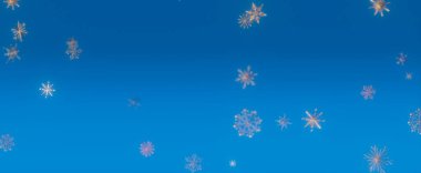 Güzel mavi bir gökyüzü ve düşen kar taneleri. Görüntü basit ve huzurlu. Huzur ve sükunet hissi veriyor. Kar taneleri narin ve incedir. Kış sahnesine biraz güzellik katar..