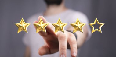 El ele tutuşması 5 altın yıldız, değerlendirme ve müşteri geribildirim kavramı