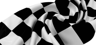 Siyah ve Beyaz Damalı Bayrak