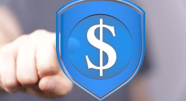 Mali durumunuzu güvenceye alın: Koruyucu Kalkanda Dolar İşareti