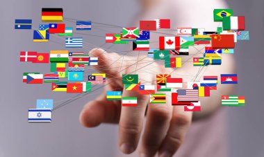 El Dokunuşuyla Birleşen Küresel Bayraklar: Uluslararası Ağ