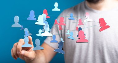 Bağlı ağ: Sosyal avatarlar ağına elle dokunmak