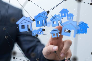 Ev verileri. Parçacıkları ve dijital verileri olan dijital siber uzay