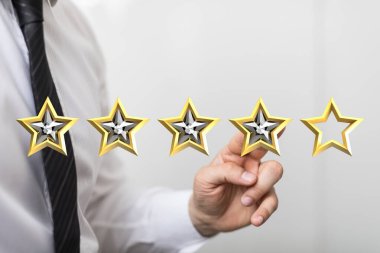 İşadamı Müşteri Değerlendirme Deneyimi Beş Altın Yıldız