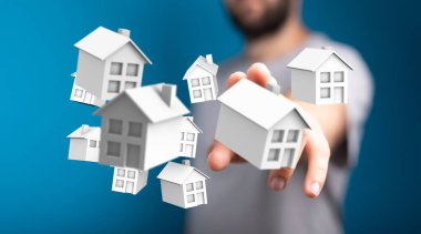 3D Ev Modelleri, Gayrimenkul ve Mülkiyet Konsepti