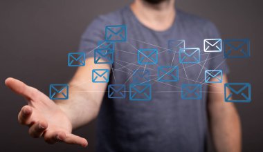 Genel E- posta Ağ Bağlantısı Konsepti