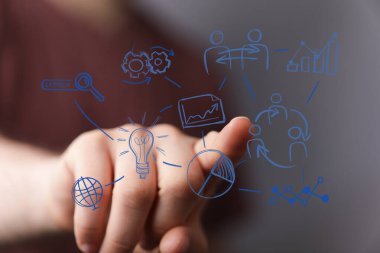 Yenilikçi İş Stratejisi Planlama Fikri