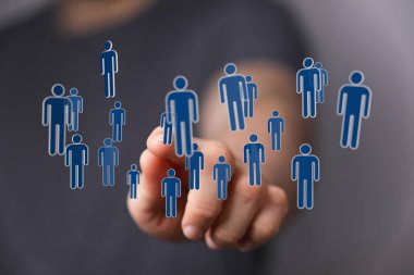 Küresel Bağlantı İçin Elle Etkileşimli Dijital İnsan Ağı