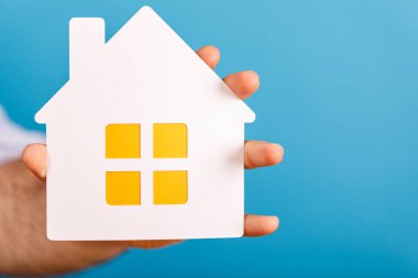 Gayri menkul kavramı için Beyaz Saray 'a karşı Mavi Arkaplan