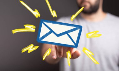 E- posta Simgesi, Dijital İletişim Konsepti ile Etkileşim