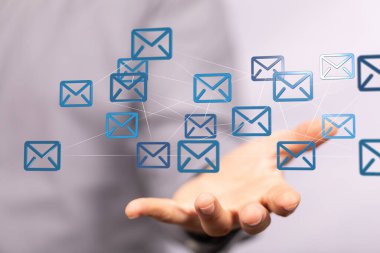 Genel E- posta Ağ Bağlantısı Konsepti