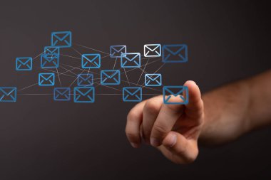 Genel E- posta Ağ Bağlantısı Konsepti