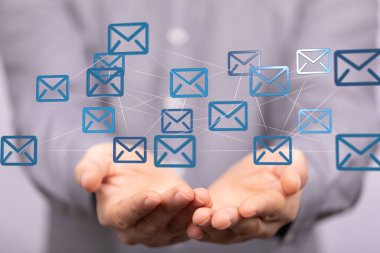 Genel E- posta Ağ Bağlantısı Konsepti