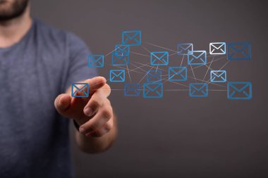 Genel E- posta Ağ Bağlantısı Konsepti