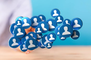 Sosyal medyada insan siluetleri elle bağlanıyor