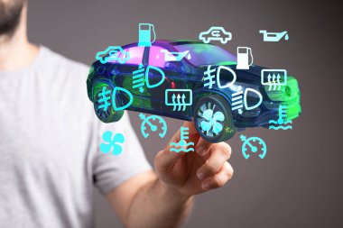 Dijital Araba Kontrol Paneli: Bakım ve Uyarı Işıkları