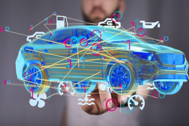 Bağlı Araç Teknolojisi ile etkileşimli 3D Araç Modeli