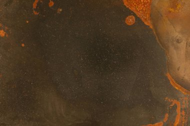 Paslı Metal Doku Arkaplanı: Koyu Kahverengi Grunge