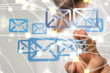 Çevrimiçi insan ağı. İletişim için internet kullanılıyor