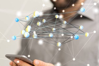 Bulut depolama ve Hesaplama konsepti dijital