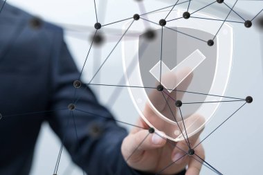 Cybersecurity ve bilgi veya ağ koruması. Gelecekteki teknoloji