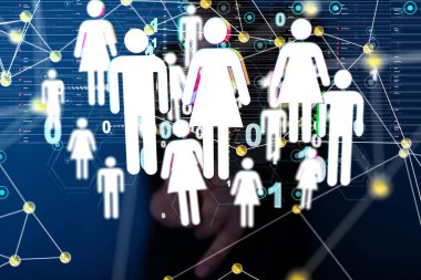 Soyut teknoloji geometrik ve veri