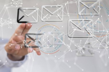 posta iletişim konsept hizmeti