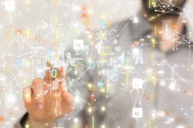 dijital tıbbi gelecek arayüzü 3B oluşturma