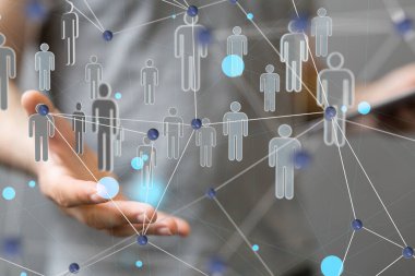 business, people, communication, social network ve technology concept