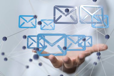 posta iletişim konsept hizmeti