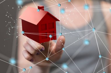 Ev verileri. Parçacıkları ve dijital verileri olan dijital siber uzay