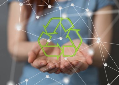 Yeşil dünya gücü elde geri dönüşümde