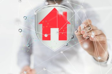 Ev verileri. Parçacıkları ve dijital verileri olan dijital siber uzay