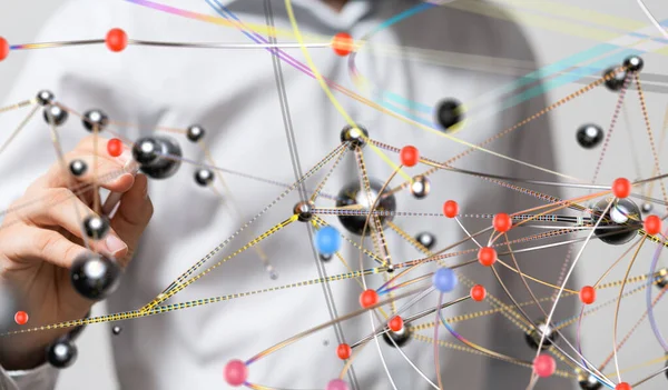 Çizgiler ve noktalar birleştiriliyor. Büyük veri görselleştirmesi - 3D