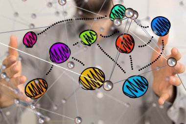 Genel Ağ Bağlantısı: Renkli Düğümler ve Bağlantılar