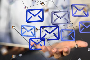 Genel E- posta Ağ Bağlantısı Konsepti