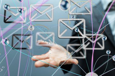 Genel E- posta Ağ Bağlantısı Konsepti